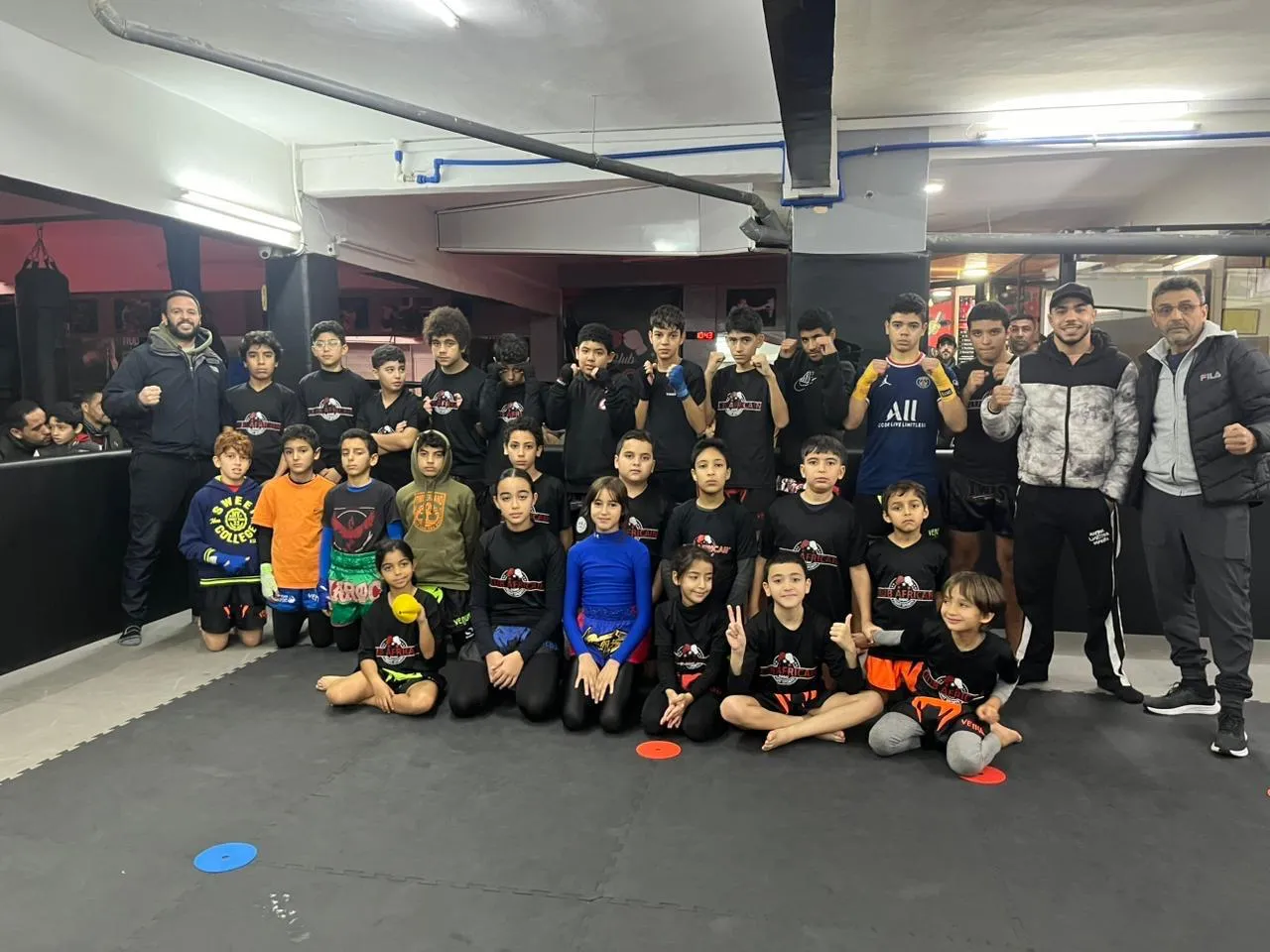 Photo de groupe de la section enfants du Club Africain